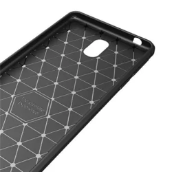 Nokia 2.2 Telefontok - Carbon mintás szilikon tok, fekete-5