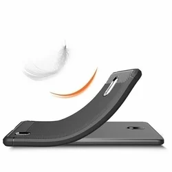 Nokia 2.2 Telefontok - Carbon mintás szilikon tok, fekete-6