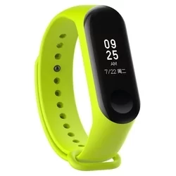 Okosóra szilikon szíj - Xiaomi Mi Band 4 / Band 3 - zöld szilikon-2