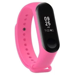Okosóra szilikon szíj - Xiaomi Mi Band 4 / Band 3 - pink szilikon-2