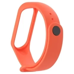Xiaomi Mi Band 4 / Band 3 okosóra szíj - narancssárga szilikon-3