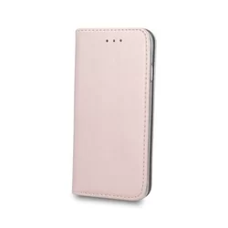 Xiaomi Redmi Note 8 / Note 8 2021 Telefontok - Smart Magnetic rose gold szilikon keretes mágneses könyvtok-1