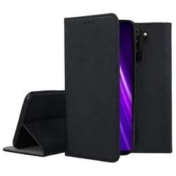 Xiaomi Redmi Note 8 Pro Telefontok - fekete mágneses szilikon keretes könyvtok-3