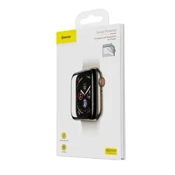 Okosóra fólia Apple Watch Series 4 40mm - Baseus fekete keretes-2