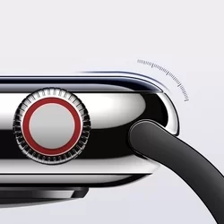 Okosóra fólia Apple Watch Series 4 40mm - Baseus fekete keretes-4