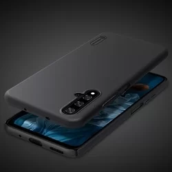 Telefontok Honor 20 / Huawei nova 5T - Nillkin Super Frosted fekete tok-2