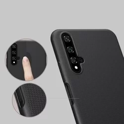 Telefontok Honor 20 / Huawei nova 5T - Nillkin Super Frosted fekete tok-4