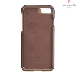 IPhone 7 / 8 / SE 2020 telefontok - Pierre Cardin Valódi Bőr Tok Barna (8719273229514)-2