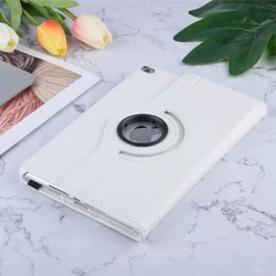 iPad Mini 4 (2015) / Mini 5 (2019) Tablettok - fehér fordítható műbőr tablet tok-5