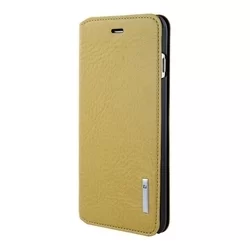 Pierre Cardin telefontok Kihajtható Valódi Bőr Tok IPhone 6 Plus / 6S Plus - Sárga (8719273215661)-1