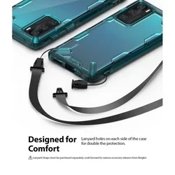 Huawei P40 Telefontok - Ringke Fusion X fekete terepmintás ütésálló tok-3
