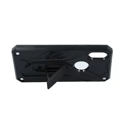 Telefontok Samsung Galaxy J6 2018  - Defender Stand  fekete ütésálló, kitámasztható hátlap tok-1