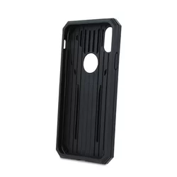 Telefontok Samsung Galaxy J6 2018  - Defender Stand  fekete ütésálló, kitámasztható hátlap tok-2