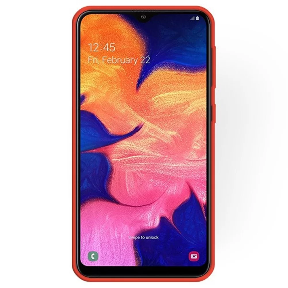 Samsung Galaxy A10 Telefontok - piros szilikon tok-1