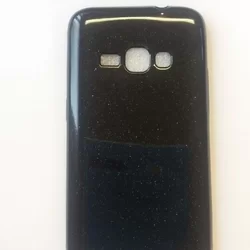 Candy Samsung Galaxy J120F Galaxy J1 2016 Telefontok - fekete csillogós szilikon tok-1