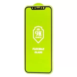 Üvegfólia Xiaomi Redmi Note 9S - 0,2 mm Fekete Flexi üvegfólia-1