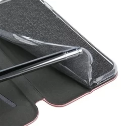 Xiaomi Redmi Note 9S Telefontok - Smart Diva burgundi mágneses könyvtok-1