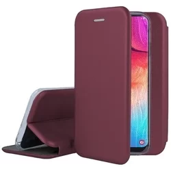 Xiaomi Redmi Note 9S Telefontok - Smart Diva burgundi mágneses könyvtok-3