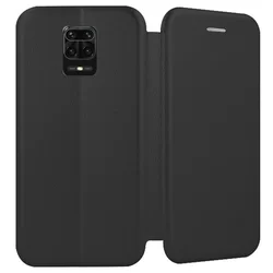 Xiaomi Redmi Note 9 Pro Max Telefontok - Smart Diva fekete mágneses könyvtok-1