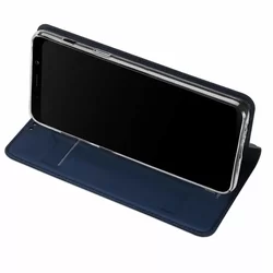 iPhone 7 / 8 / SE 2020 Telefontok - Dux Ducis kék flipcover tok-2