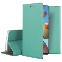 Samsung Galaxy A21S Telefontok - menta mágneses szilikon keretes könyvtok-2