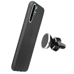 Telefontok Huawei P30 Pro -  Forcell Magnet fekete mágneses szilikon tok-2