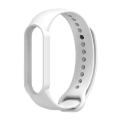 Xiaomi Mi Band 5/6 okosóra szíj - fehér szilikon-1