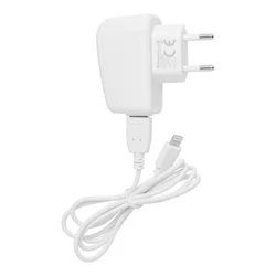 Univerzális BlueStar Lite - fehér hálózati töltőfej 1A + Lightning adatkábel-1