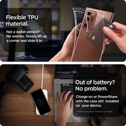 Telefontok Samsung Galaxy Note20 Ultra - SPIGEN CRYSTAL CLEAR tok-7