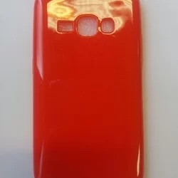 Samsung Galaxy J1 J120F Telefontok - Candy  piros 0,3mm szilikon tok-1