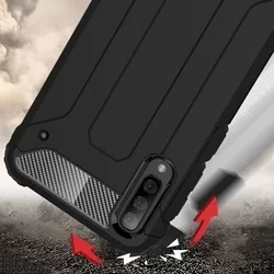 Samsung Galaxy A30s Telefontok - Forcell ARMOR fekete ütésálló tok-1