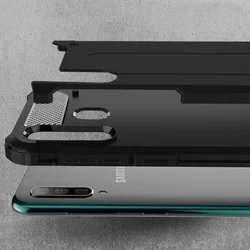 Samsung Galaxy A30s Telefontok - Forcell ARMOR fekete ütésálló tok-2