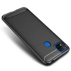 Xiaomi Redmi 9C Telefontok - Forcell CARBON fekete szilikon tok-1
