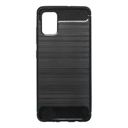 Samsung Galaxy A51 Telefontok - Forcell CARBON fekete szilikon tok-3
