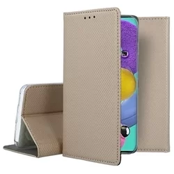 Samsung Galaxy S20 FE Telefontok - arany mágneses szilikon keretes könyvtok-1