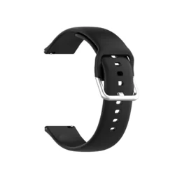 Okosóra szilikon szíj - Samsung Galaxy Watch 3 (45 mm) - fekete szilikon szíj-2