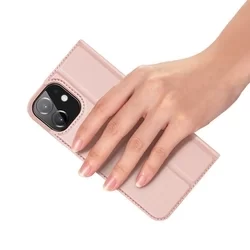 iPhone 12 Pro Telefontok - Dux Ducis rosegold kinyitható tok-2