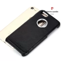 iPhone 7/8 telefontok - Pierre Cardin Bőr Tok Fekete (8719273129821)-1