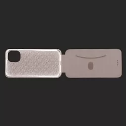 iPhone 12 Pro Max Telefontok - Lefelé nyíló mágneses Elegance Flexi Fliptok fekete-4