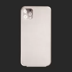 iPhone 12 Pro Max Telefontok - Lefelé nyíló mágneses Elegance Flexi Fliptok fekete-2