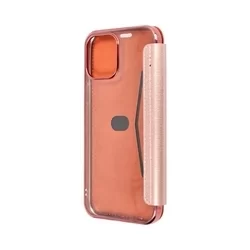 iPhone 12 Pro Max Telefontok - rose gold-átlátszó könyvtok-2