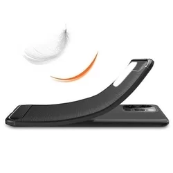 iPhone 12 Pro Max Telefontok - Forcell CARBON fekete szilikon tok-2