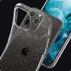 iPhone 12 Pro Telefontok - Spigen Liquid Crystal Glitter TPU átlátszó tok-9