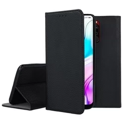 Xiaomi Redmi 8 Telefontok - fekete mágneses szilikon keretes könyvtok-3