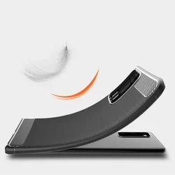 Telefontok Xiaomi Mi 10T / Mi 10T Pro - Carbon Fiber fekete szilikon tok-3