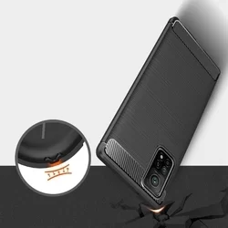 Telefontok Xiaomi Mi 10T / Mi 10T Pro - Carbon Fiber fekete szilikon tok-4