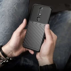 Nokia 2.4 Telefontok - Thunder fekete ütésálló szilikon hátlap tok-5