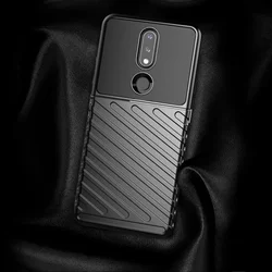 Nokia 2.4 Telefontok - Thunder fekete ütésálló szilikon hátlap tok-6