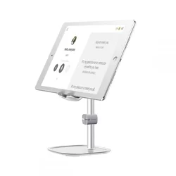 BASEUS - univerzális asztali telefon- és tablettartó állvány, ezüst-3