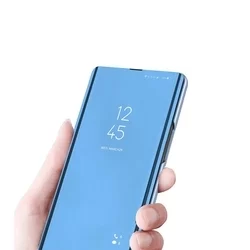 Samsung Galaxy S20 FE Telefontok - Kék Clear View Tok-3